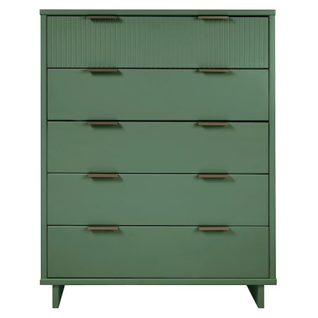 Manhattan Comfort Granville 45.27 Tall Dresser in Sage Green DR-5023
